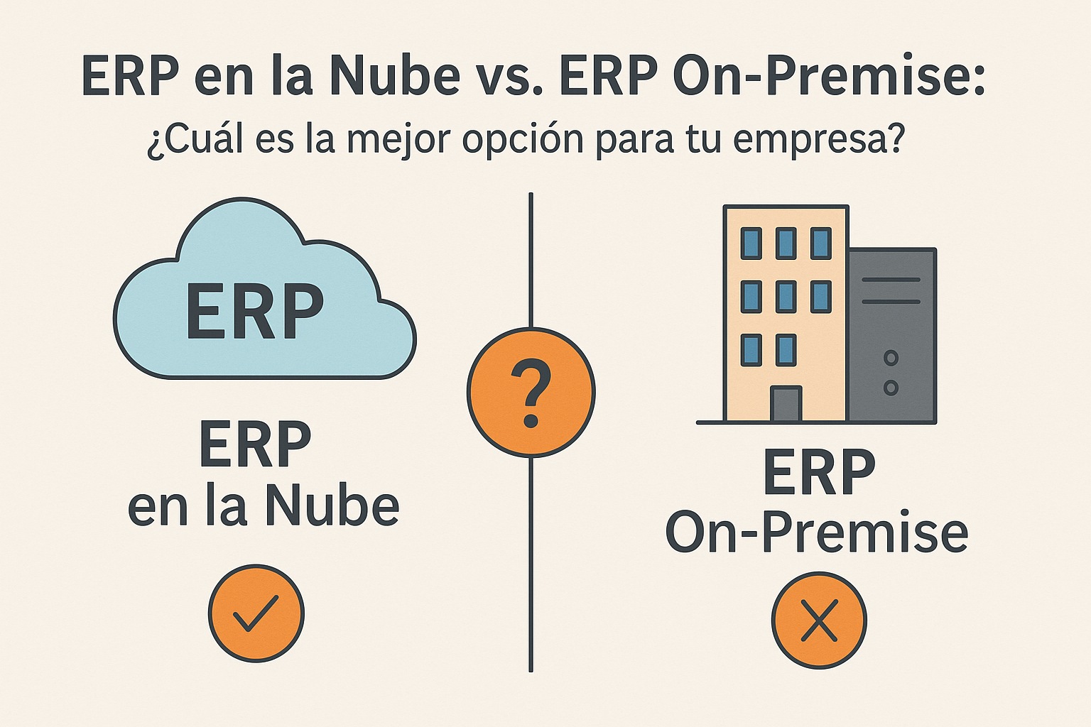 ERP en la nube vs ERP on-premise