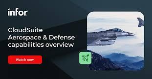 Infor CloudSuite Aerospace & Defense software  ERP 
